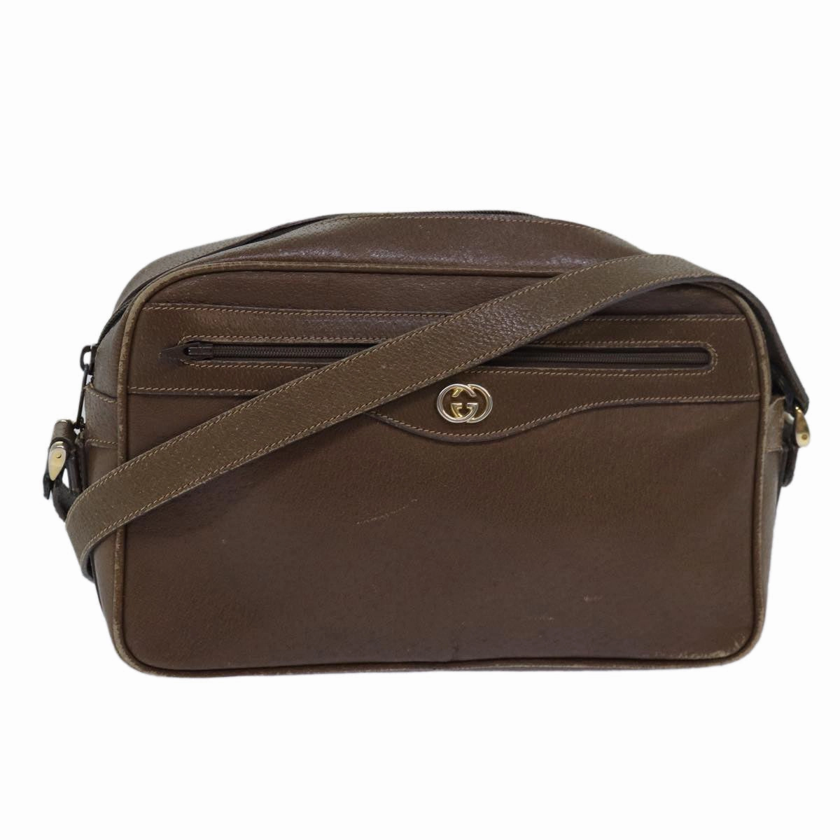 GUCCI Shoulder Bag Leather Brown 001 1051 1231  ep4753