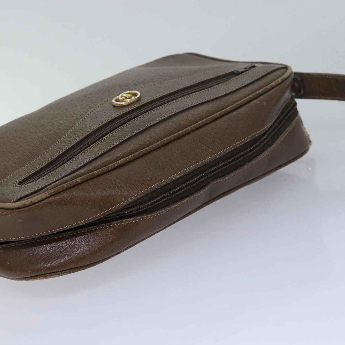 GUCCI Shoulder Bag Leather Brown 001 1051 1231  ep4753