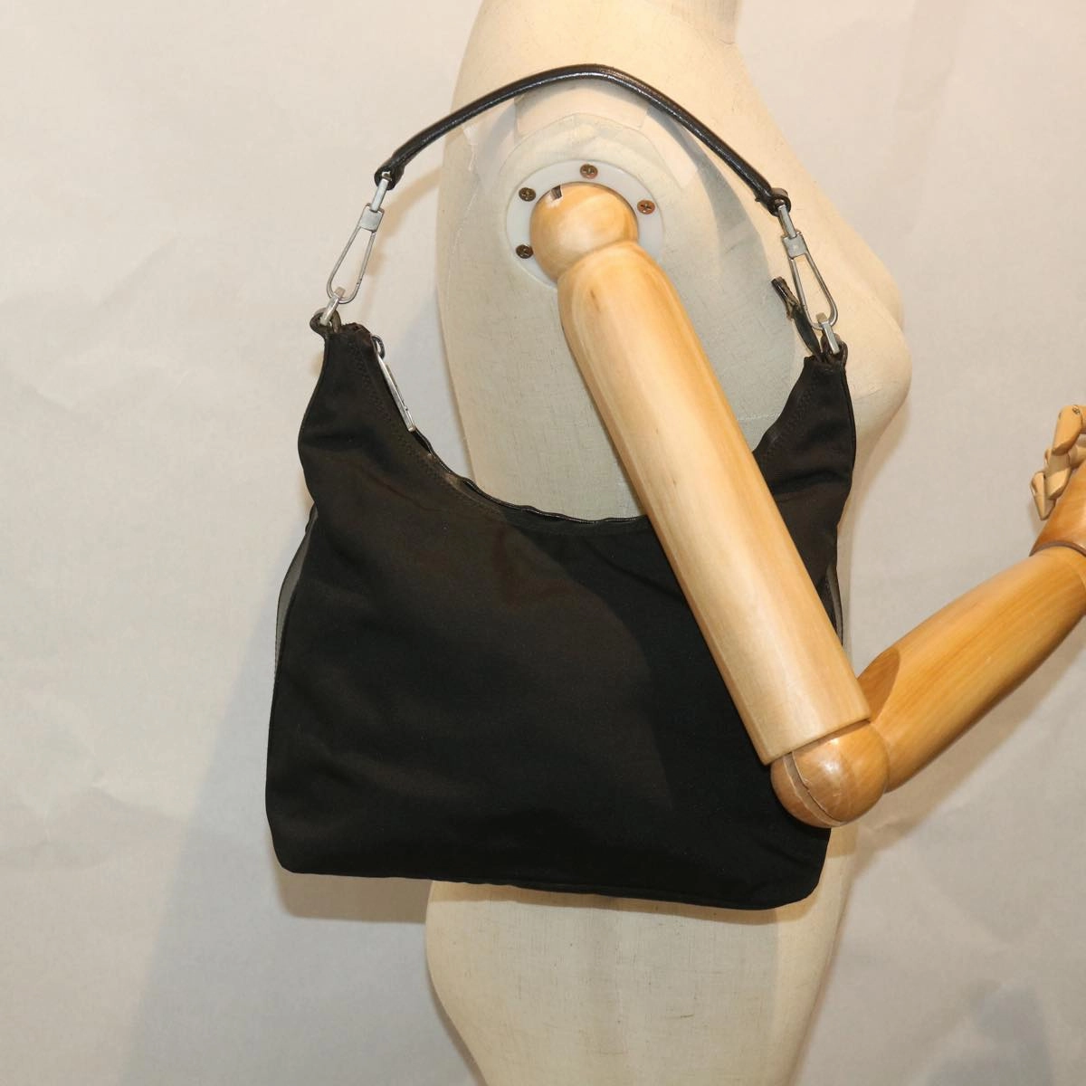 GUCCI Shoulder Bag Nylon Black  56329