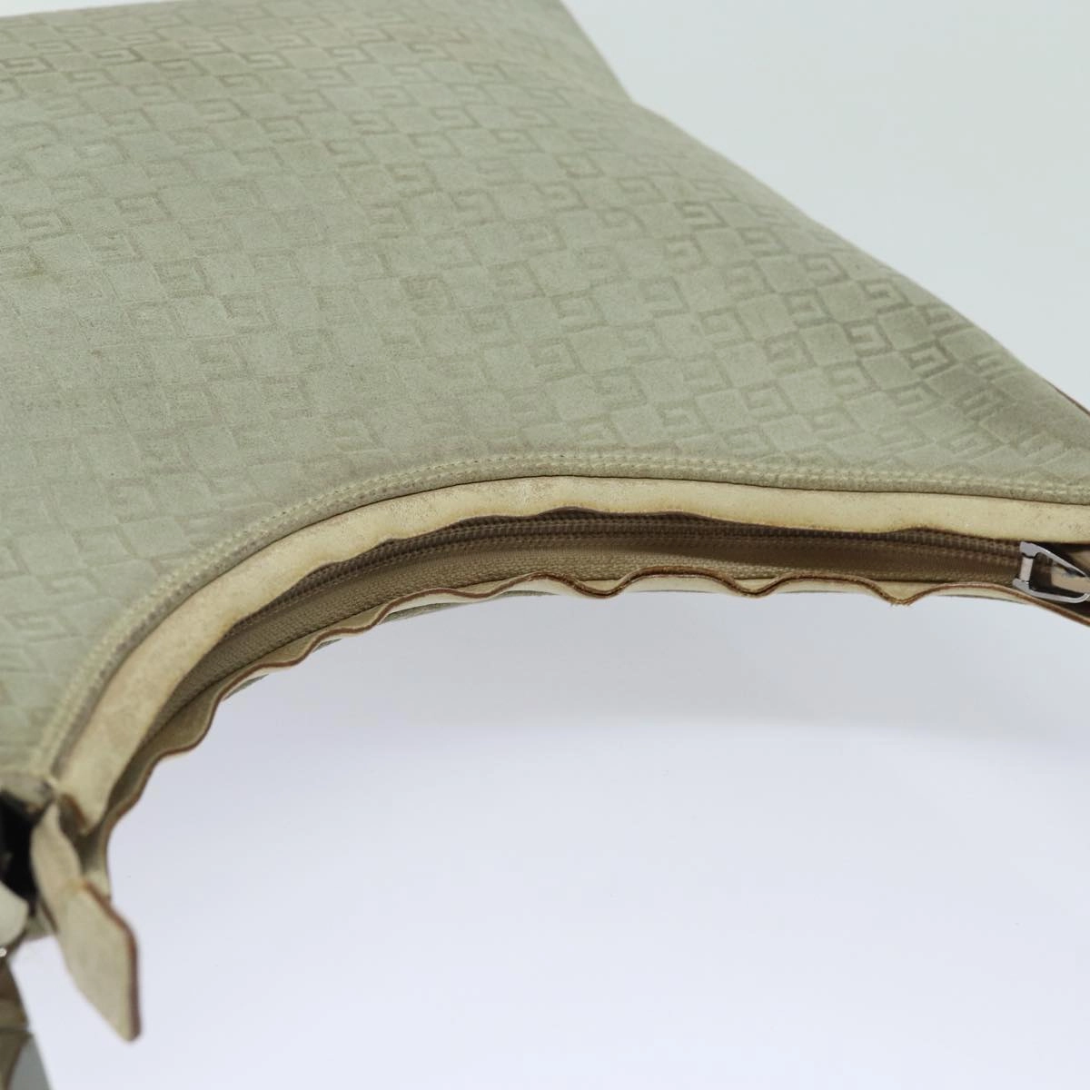 GUCCI Shoulder Bag Suede Beige 28335  77828