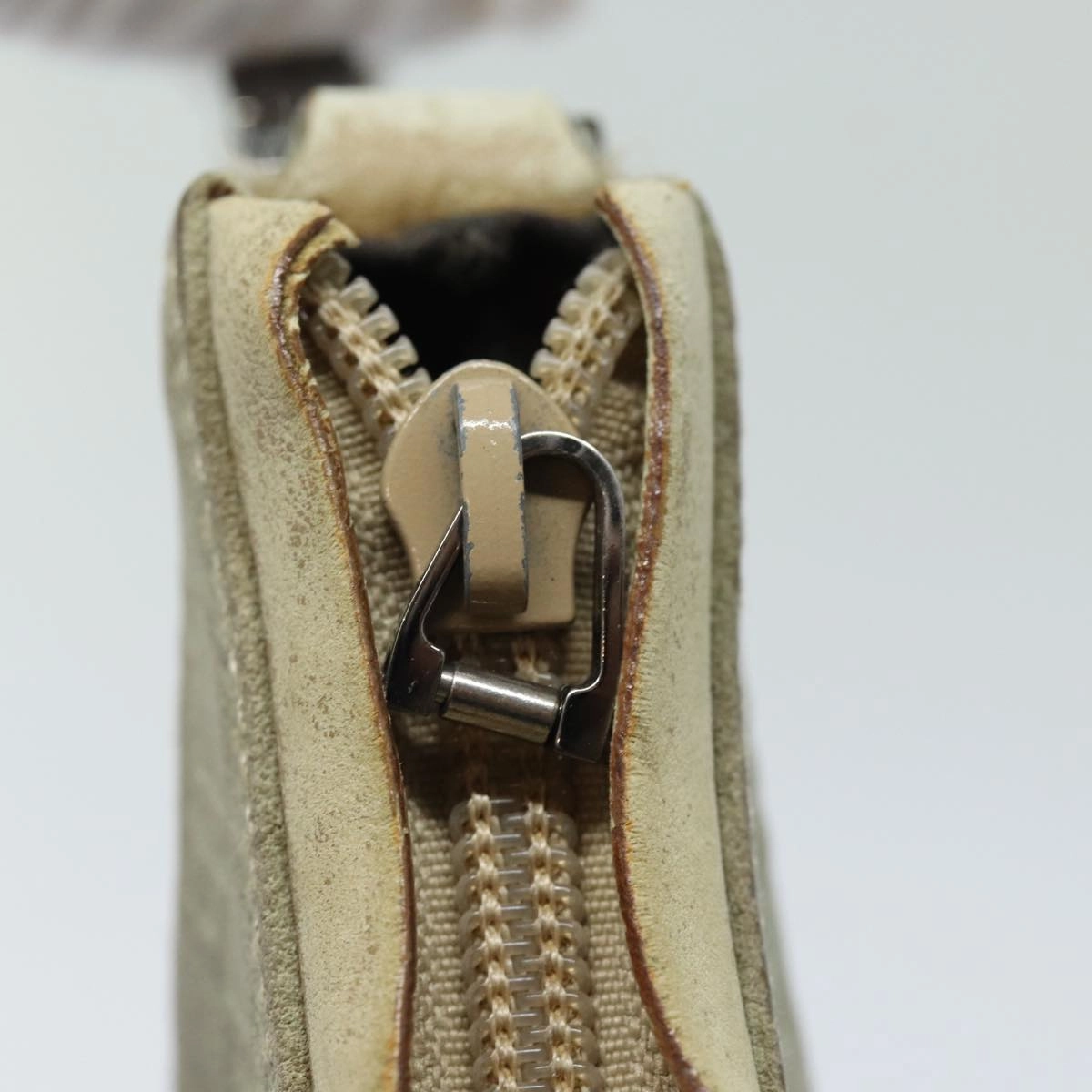 GUCCI Shoulder Bag Suede Beige 28335  77828