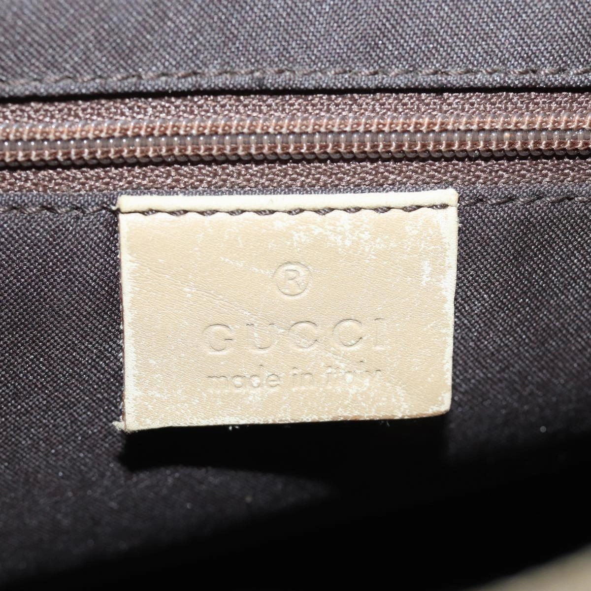 GUCCI Shoulder Bag Suede Beige 28335  77828