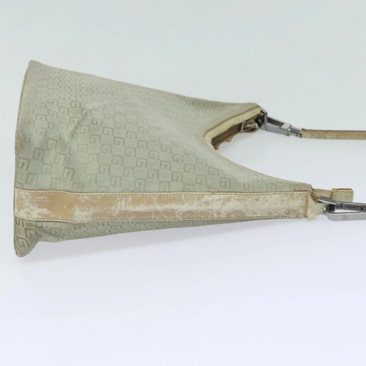 GUCCI Shoulder Bag Suede Beige 28335  77828