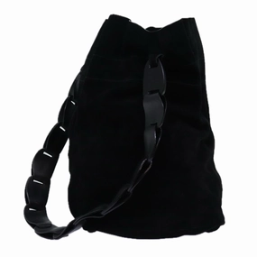 GUCCI Shoulder Bag Suede Black 001 2040 1828  74232