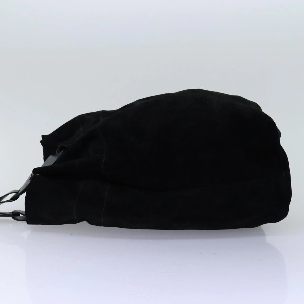 GUCCI Shoulder Bag Suede Black 001 2040 1828  74232