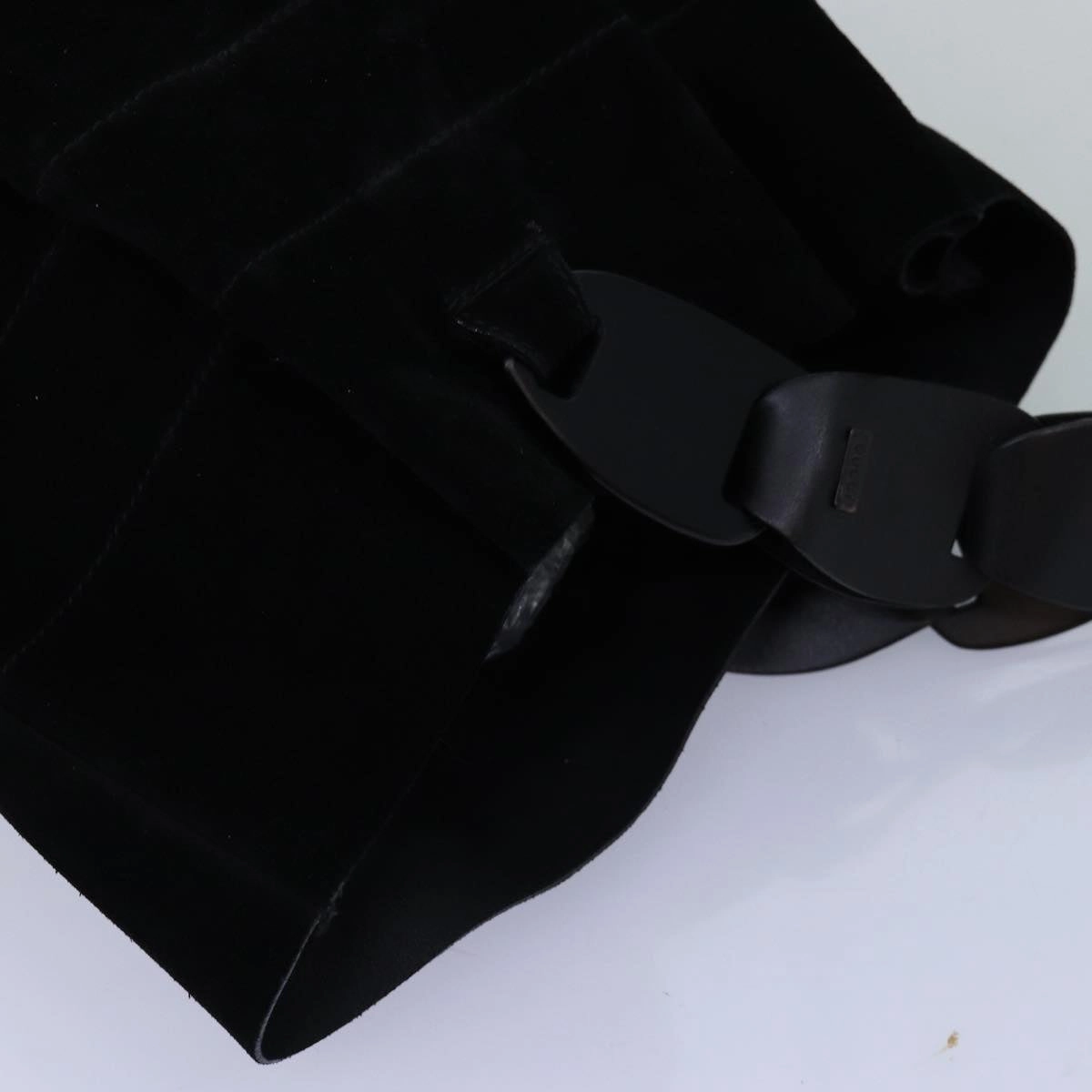 GUCCI Shoulder Bag Suede Black 001 2040 1828  74232