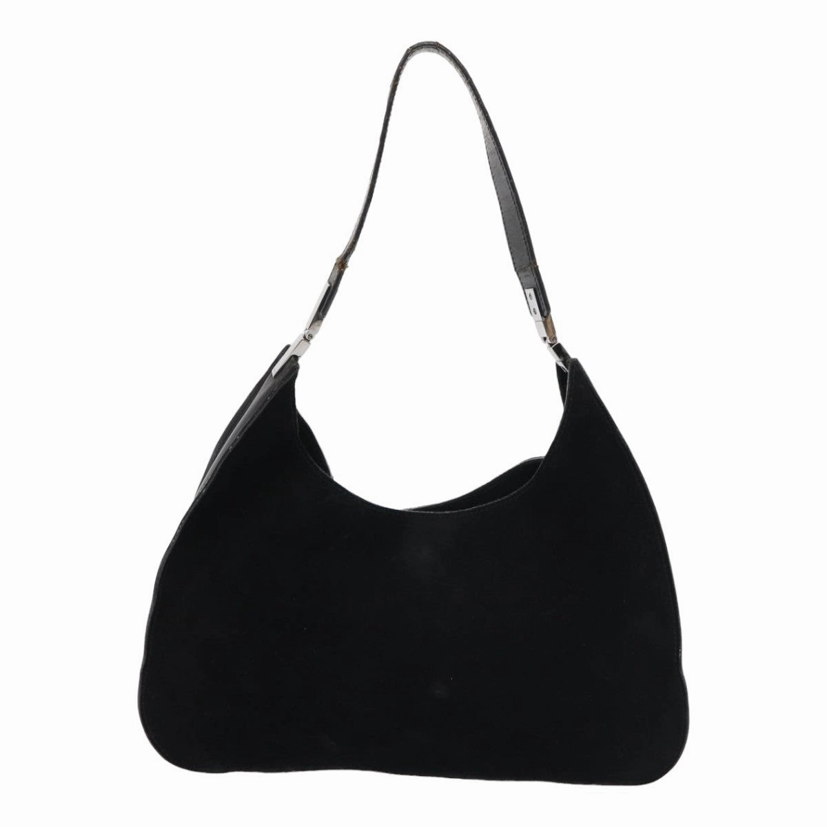 GUCCI Shoulder Bag Suede Black 001 3767  bs16234