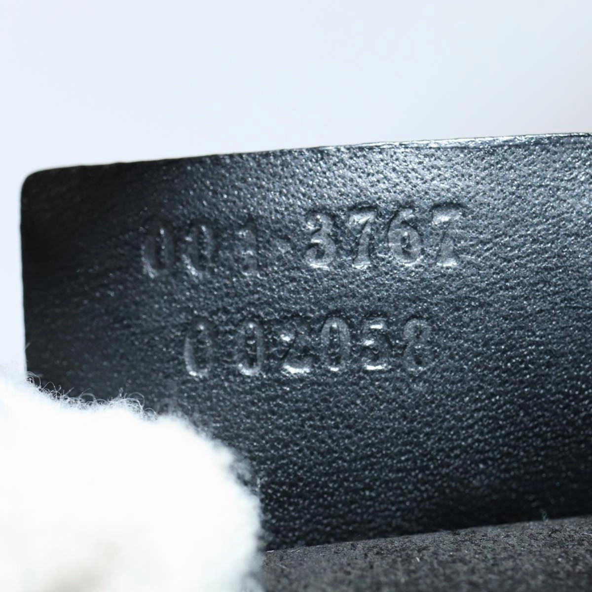 GUCCI Shoulder Bag Suede Black 001 3767  bs16234
