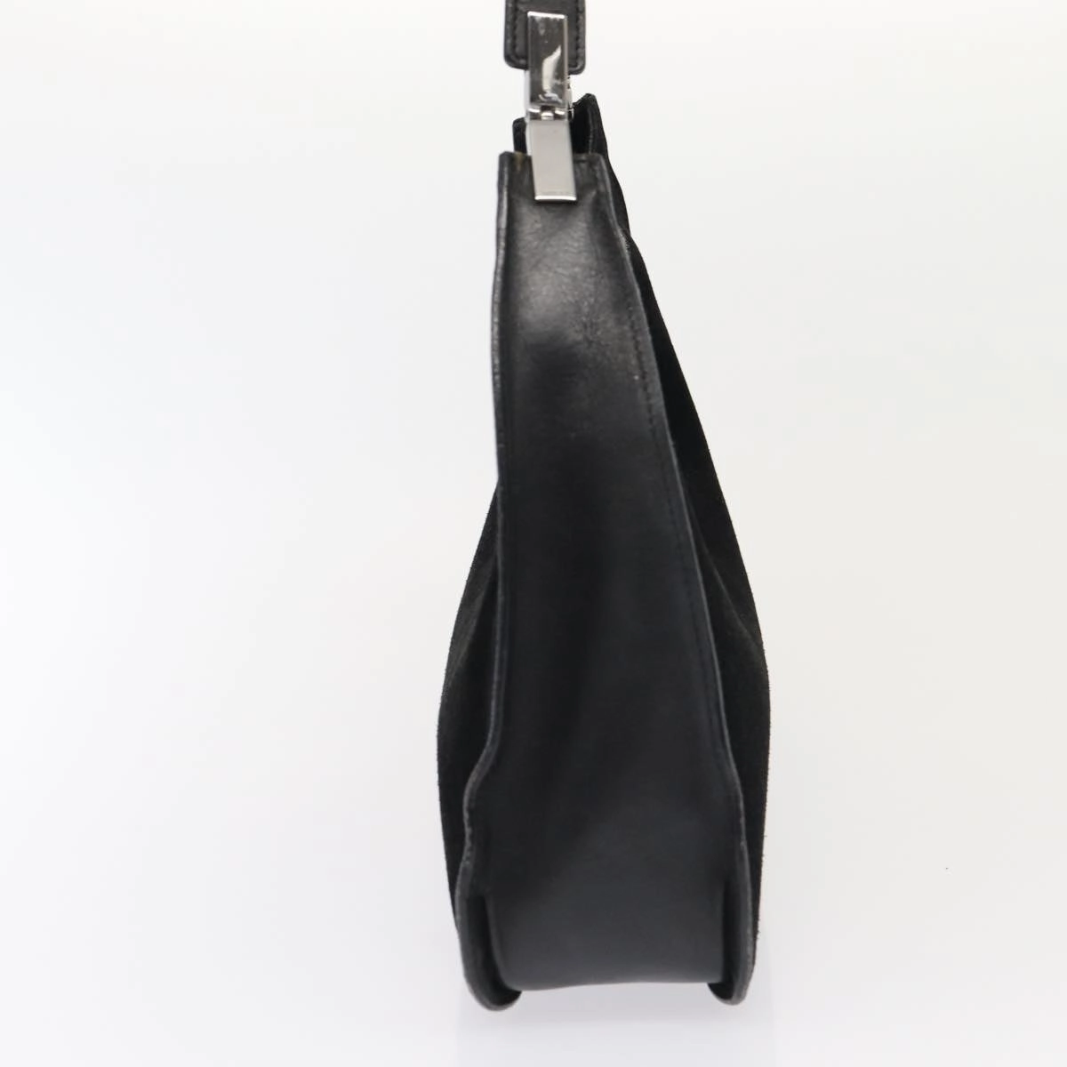 GUCCI Shoulder Bag Suede Black 001 3767  bs16234
