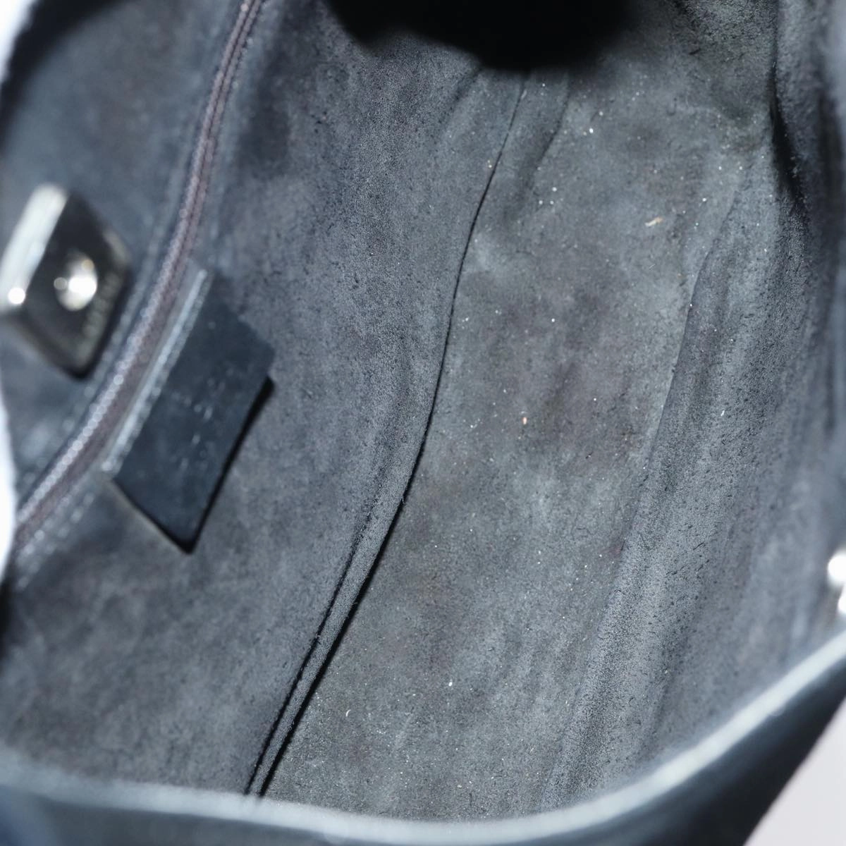 GUCCI Shoulder Bag Suede Black 001 3767  bs16234