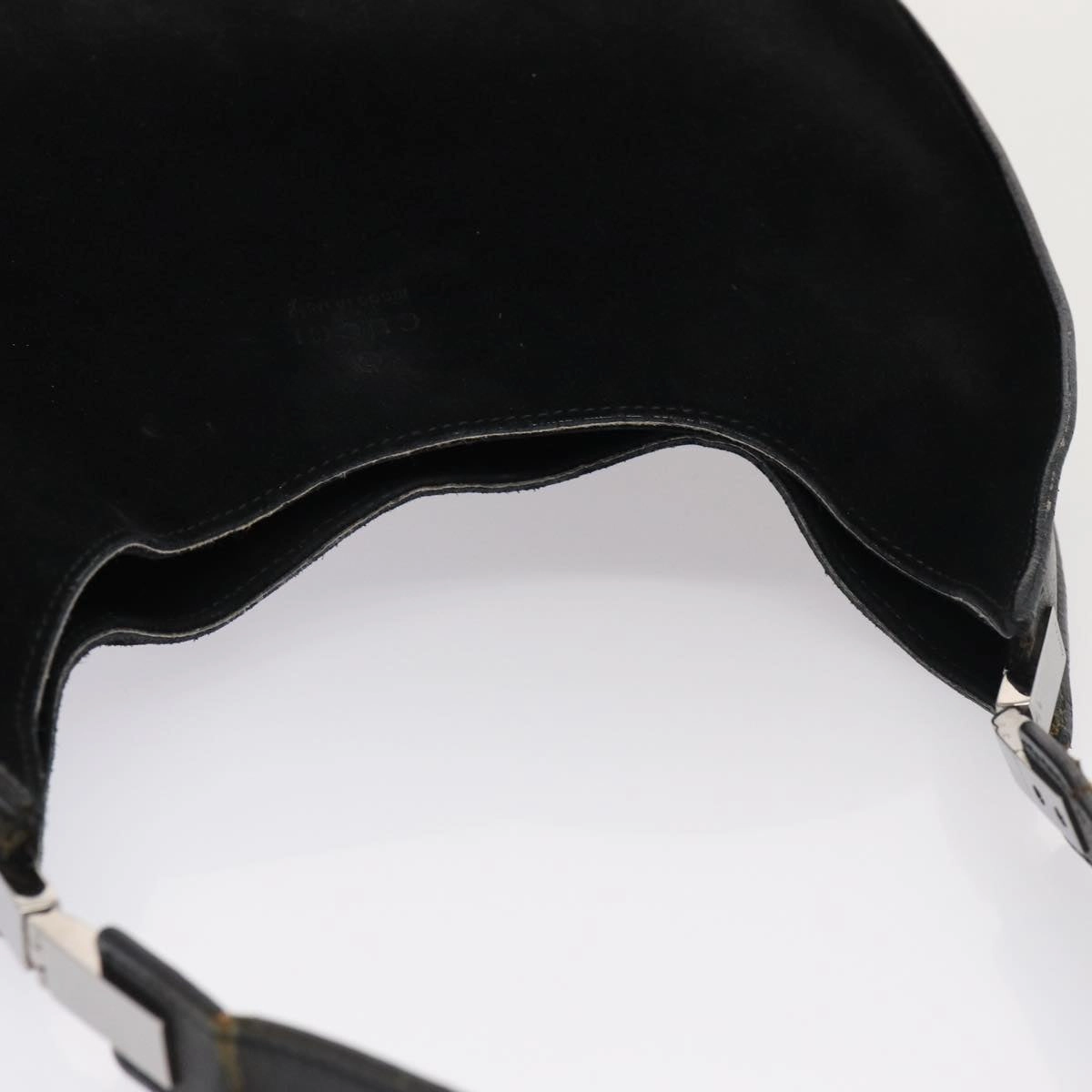 GUCCI Shoulder Bag Suede Black 001 3767  bs16234