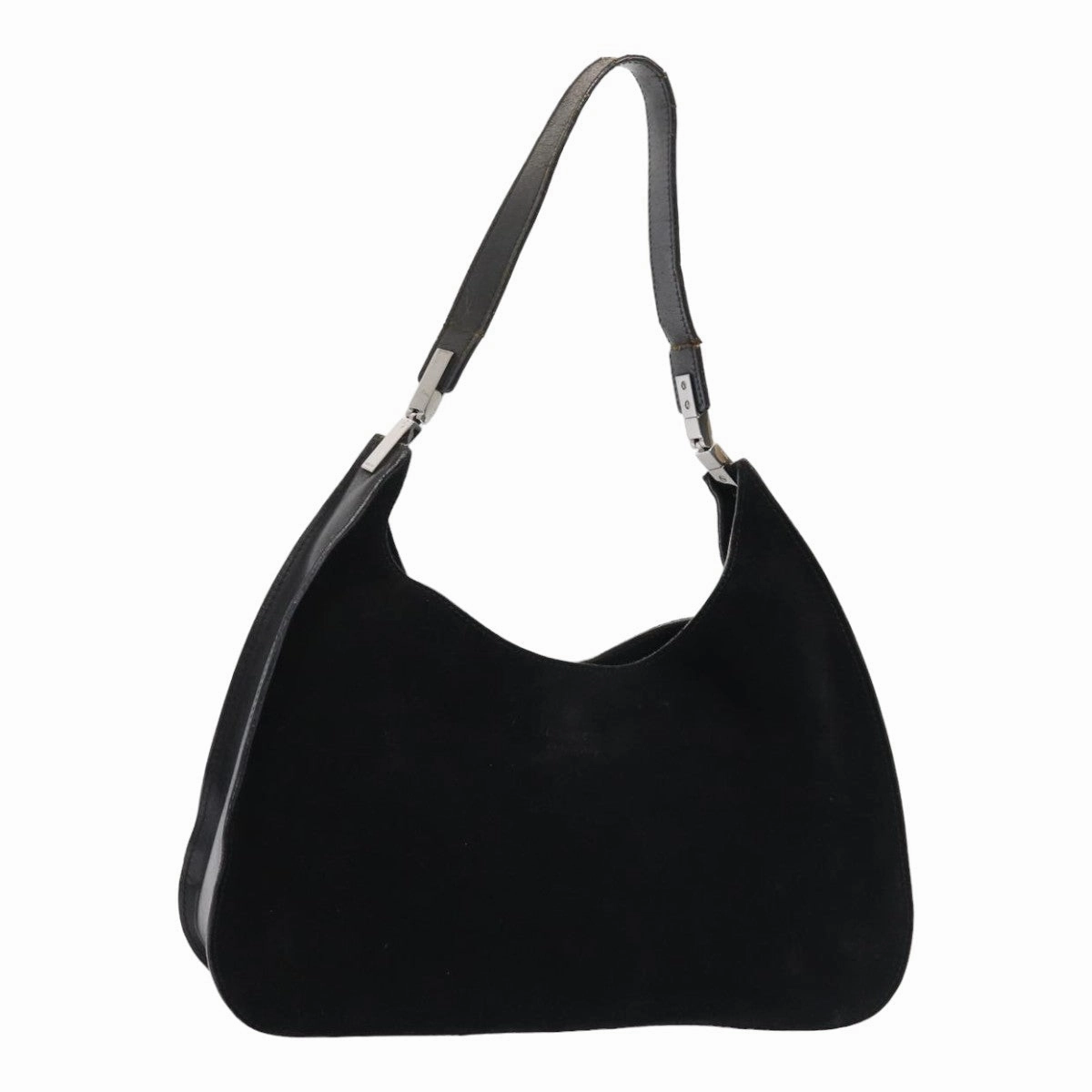 GUCCI Shoulder Bag Suede Black 001 3767  bs16234