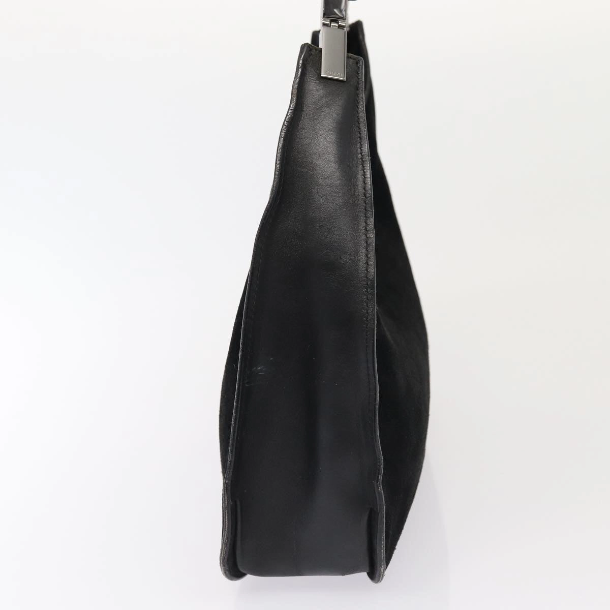 GUCCI Shoulder Bag Suede Black 001 3767  bs16234