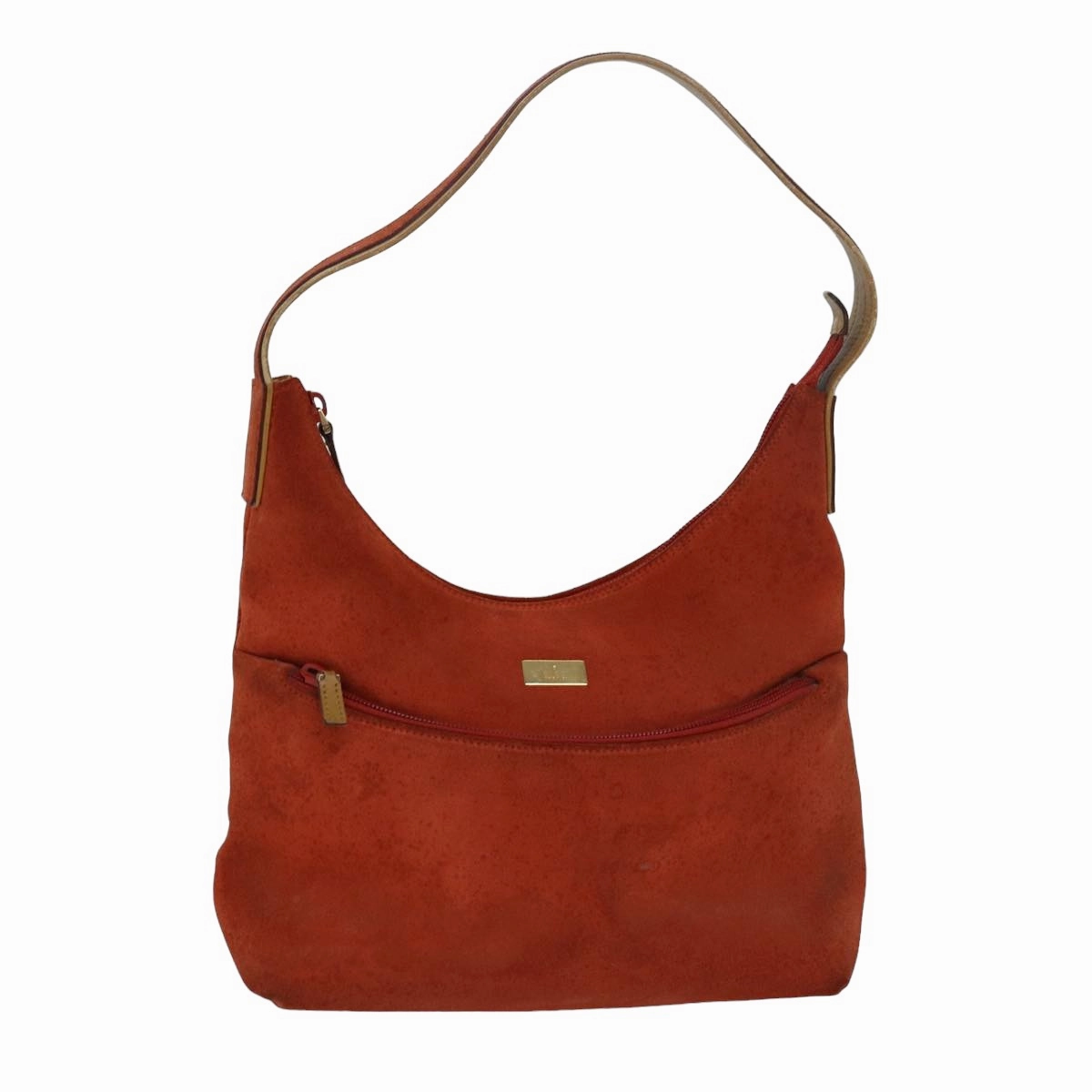 GUCCI Shoulder Bag Suede Orange 001 3386  79169