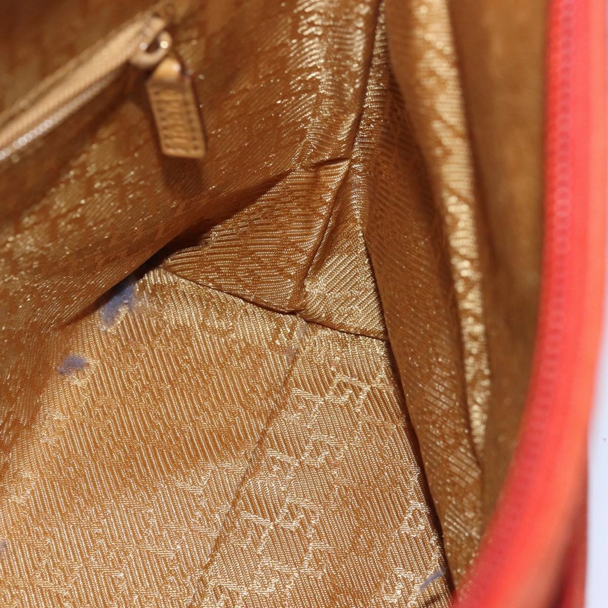 GUCCI Shoulder Bag Suede Orange 001 3386  79169