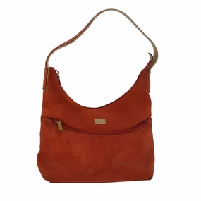 GUCCI Shoulder Bag Suede Orange 001 3386  79169