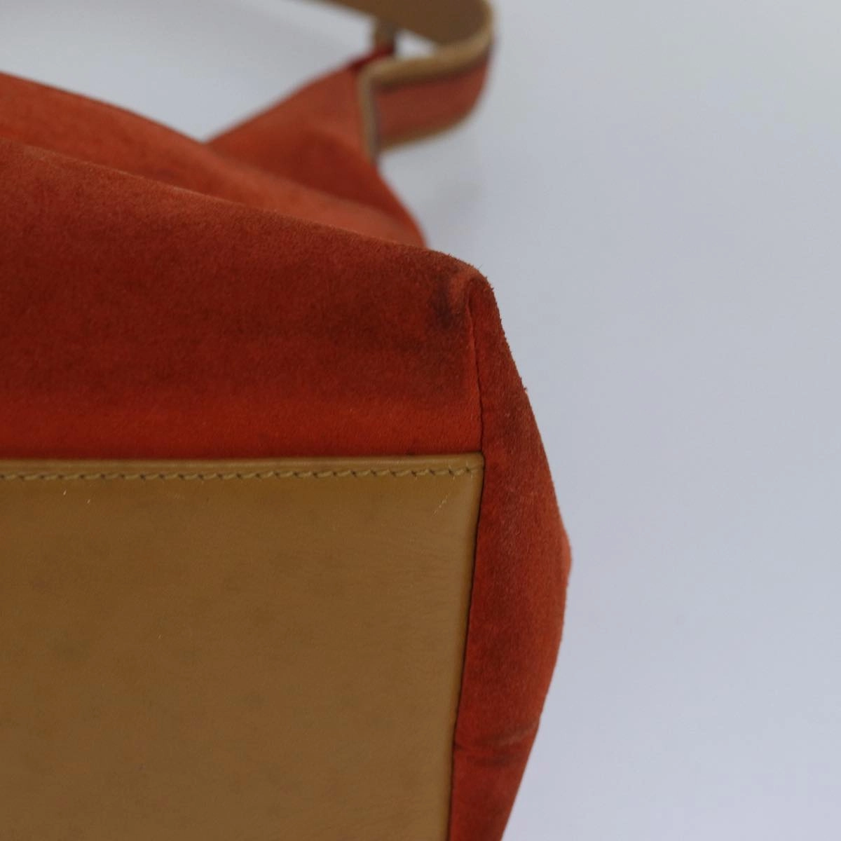 GUCCI Shoulder Bag Suede Orange 001 3386  79169