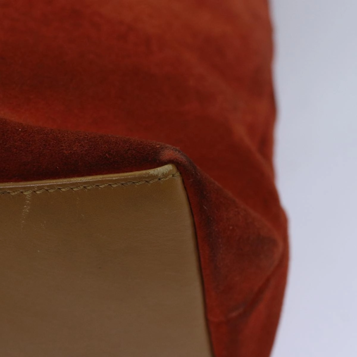 GUCCI Shoulder Bag Suede Orange 001 3386  79169