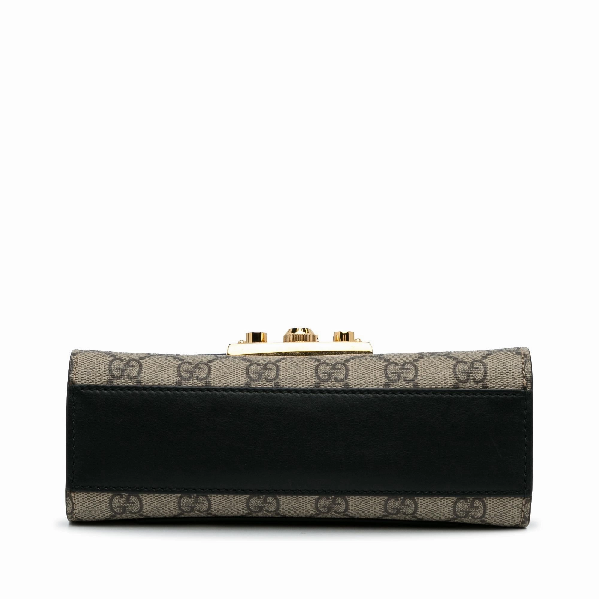 Gucci Small GG Supreme Padlock Crossbody (SHG-lh7Ikz)