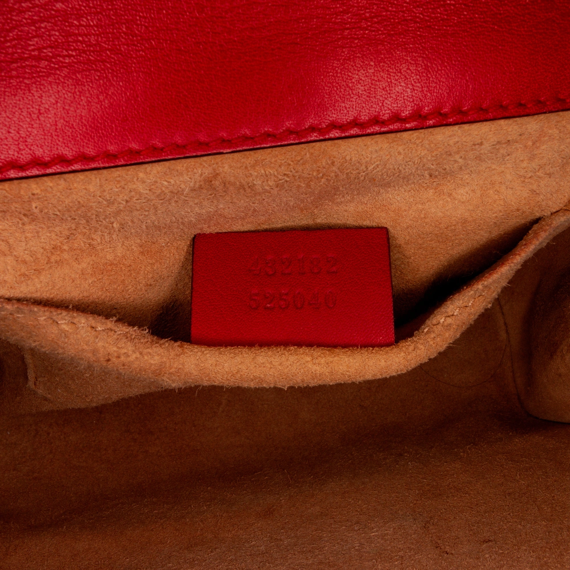 Gucci Small Leather Pearl Studded Padlock Crossbody Bag