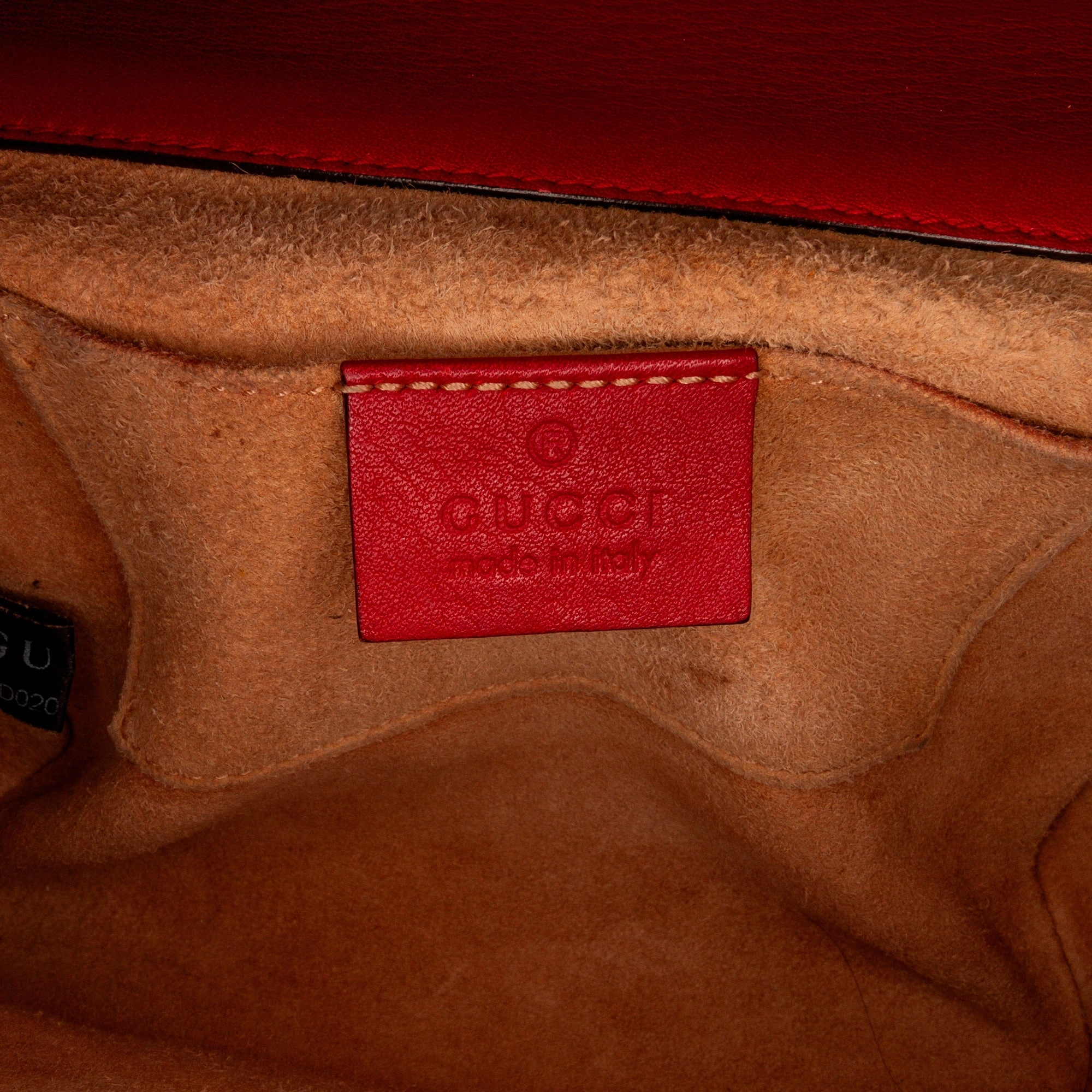 Gucci Small Leather Pearl Studded Padlock Crossbody Bag