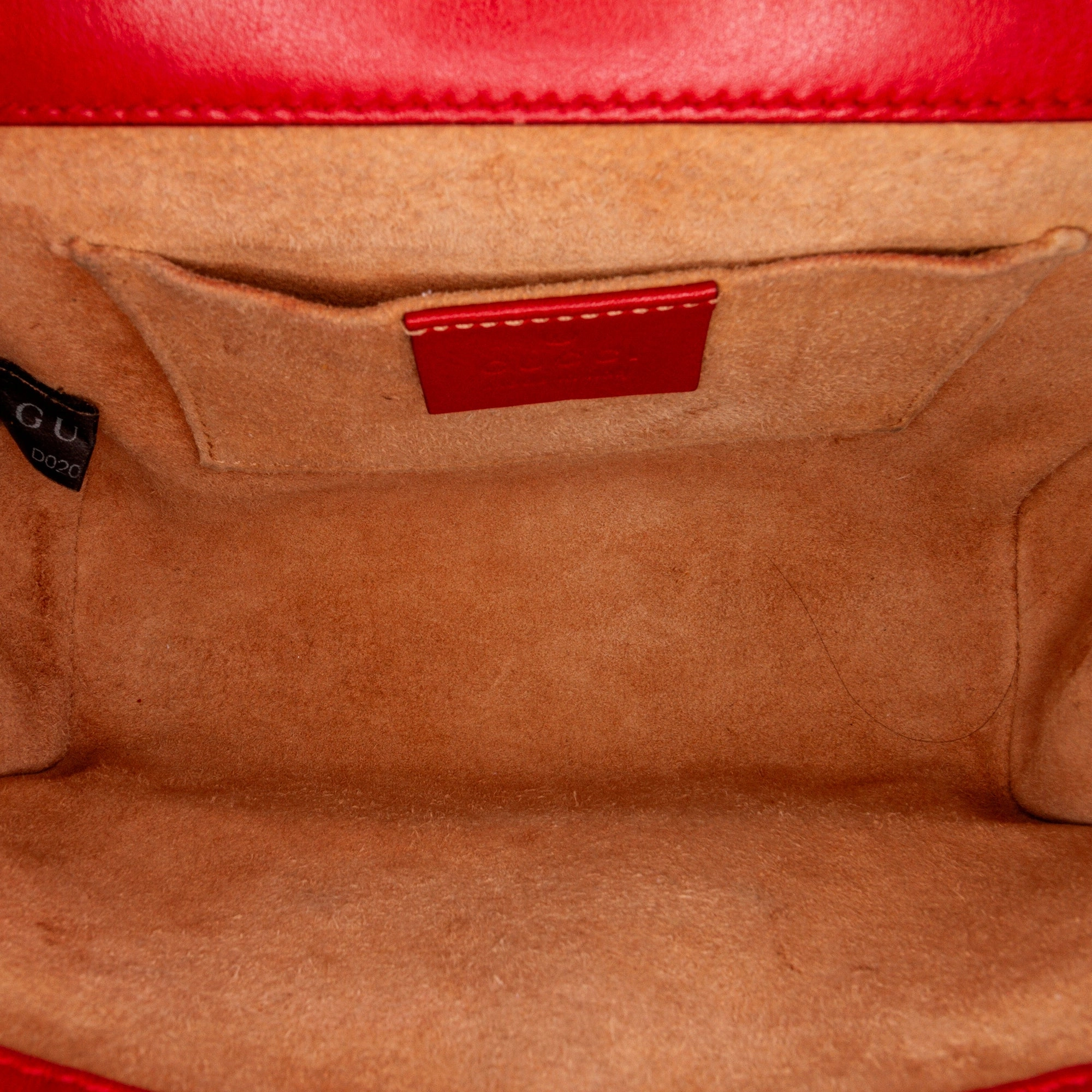 Gucci Small Leather Pearl Studded Padlock Crossbody Bag