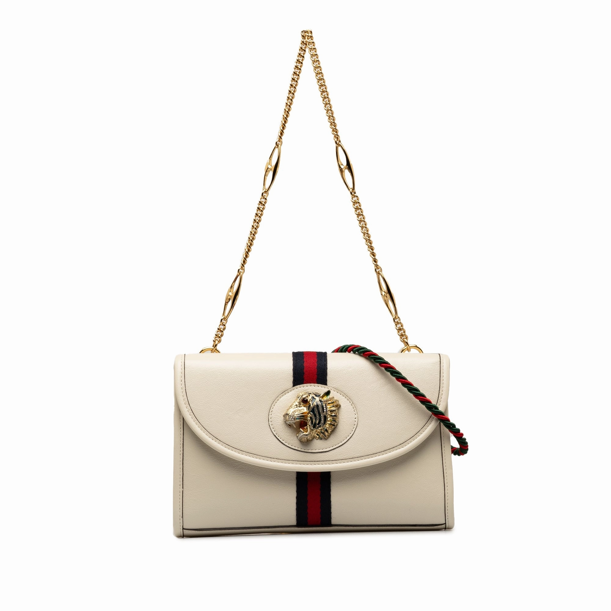 Gucci Small Rajah Web Chain Crossbody Bag