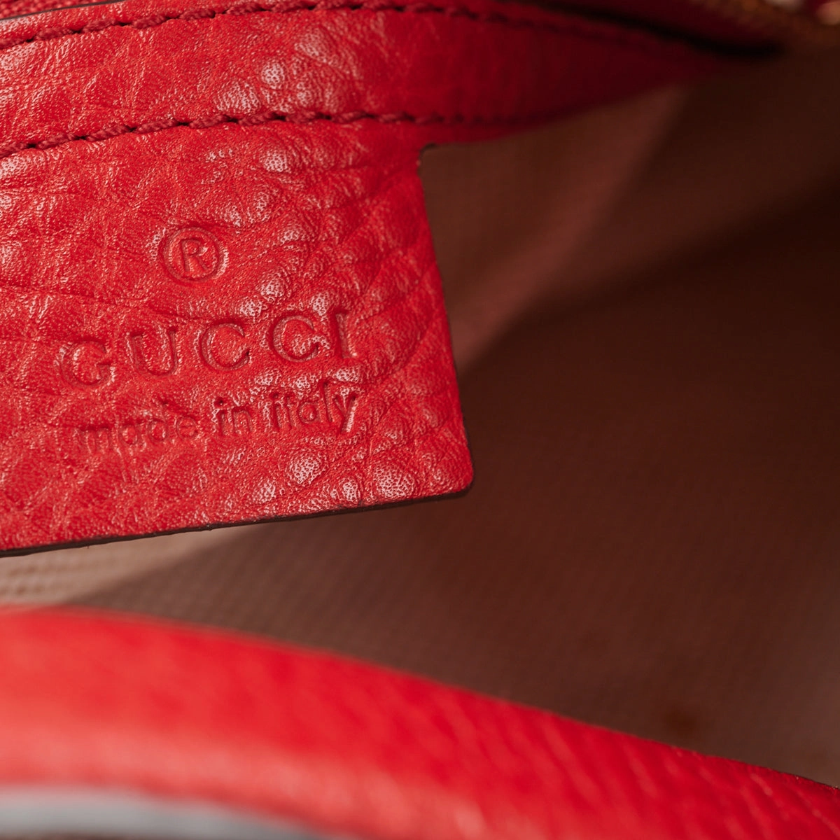 Gucci Soho Boston Red Top Handle Bag