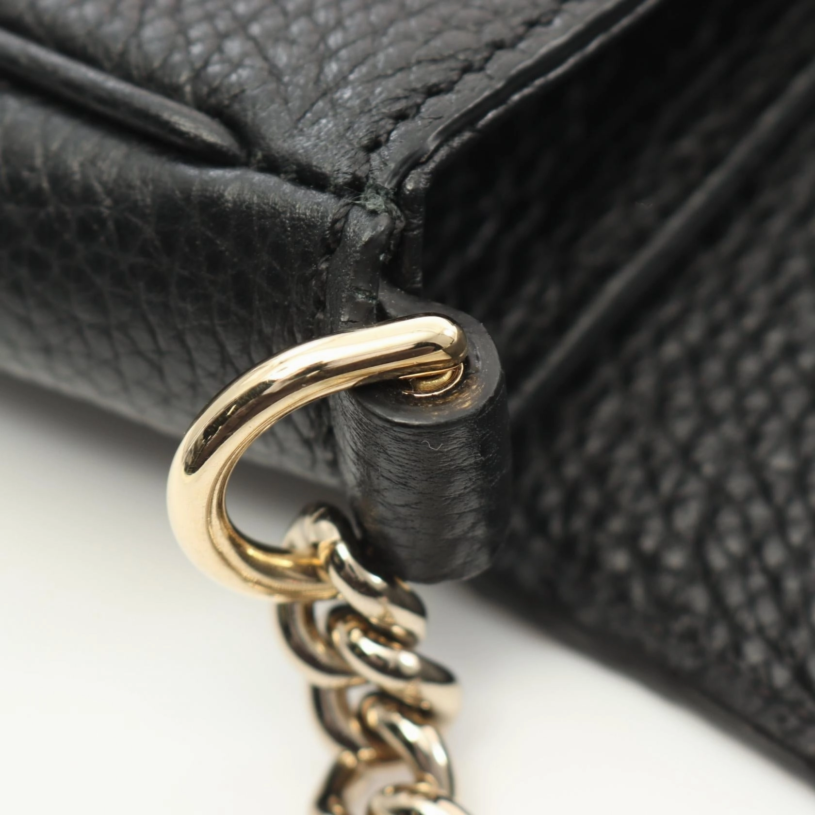 Gucci Soho Leather Shoulder Bag Black