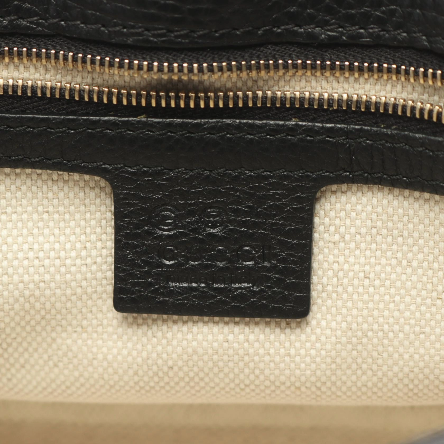 Gucci Soho Leather Shoulder Bag Black
