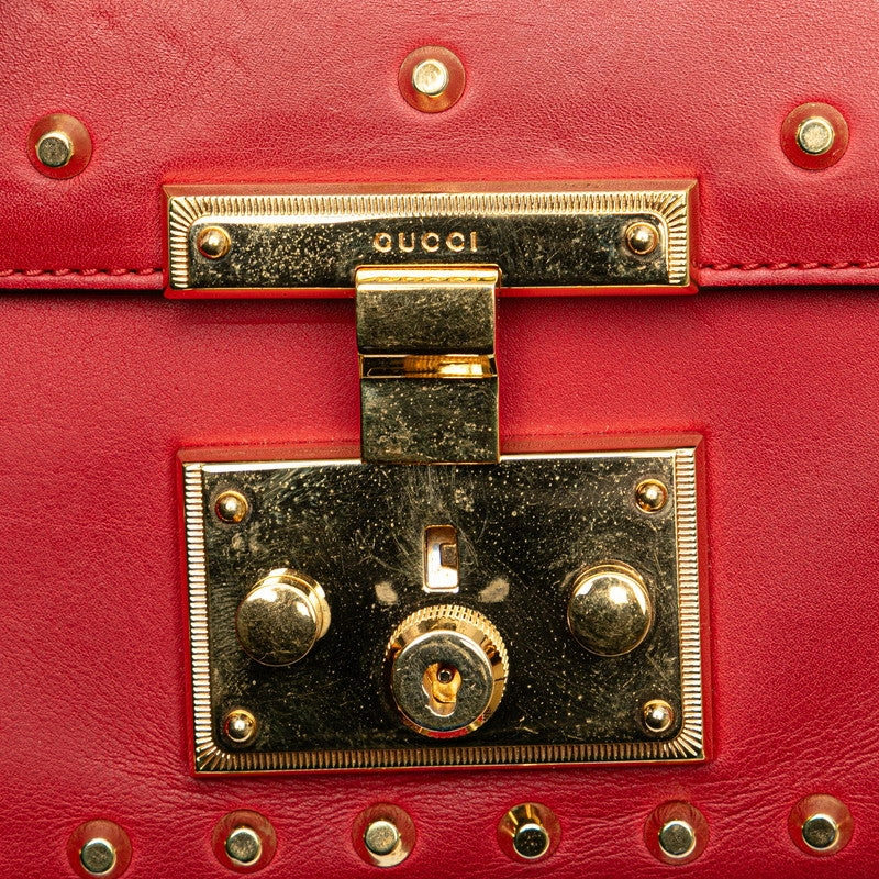 Gucci Studded Faux Pearl Chain Shoulder Bag