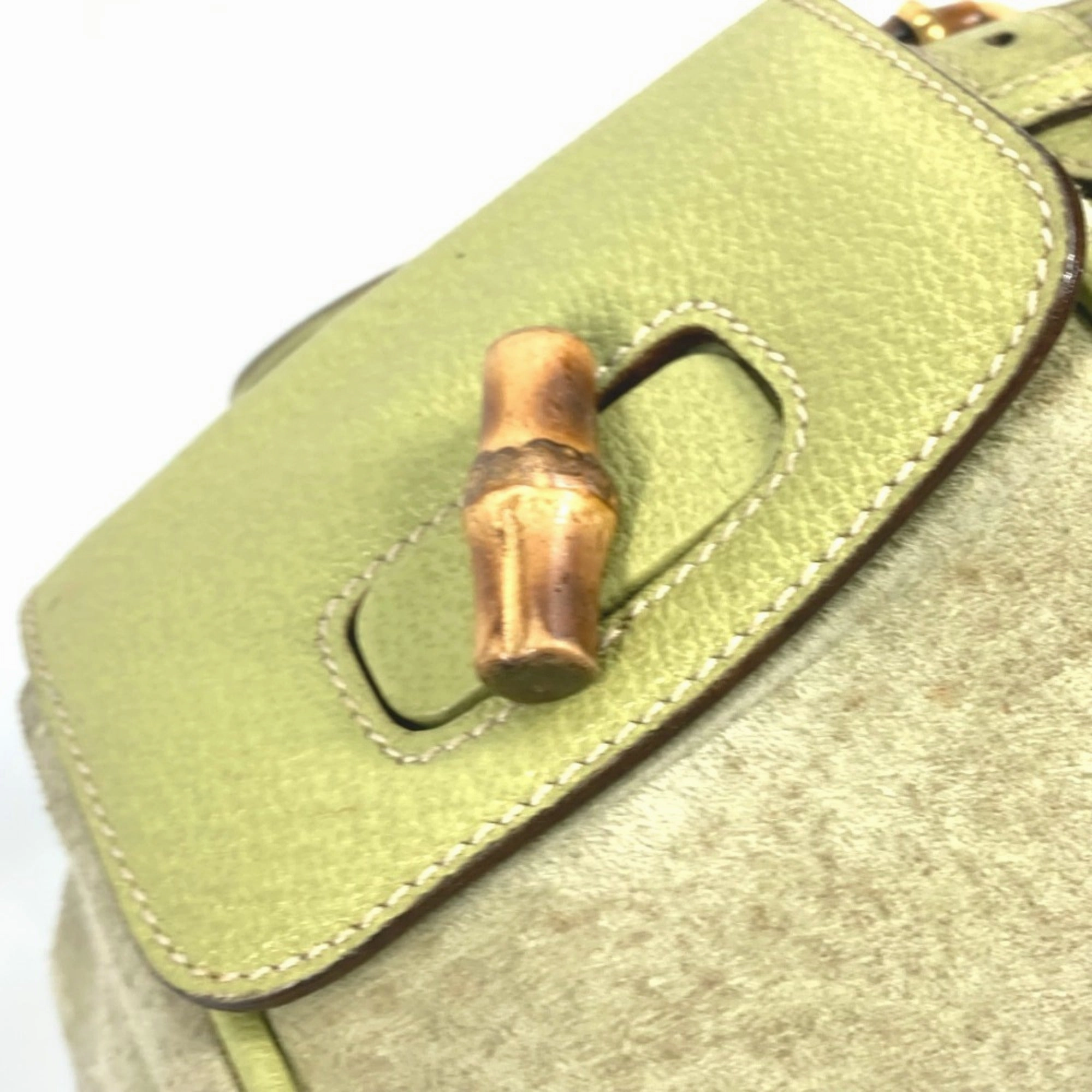 Gucci  Suede Backpack (Pre-Owned)