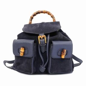 Gucci  Suede Backpack (Pre-Owned)