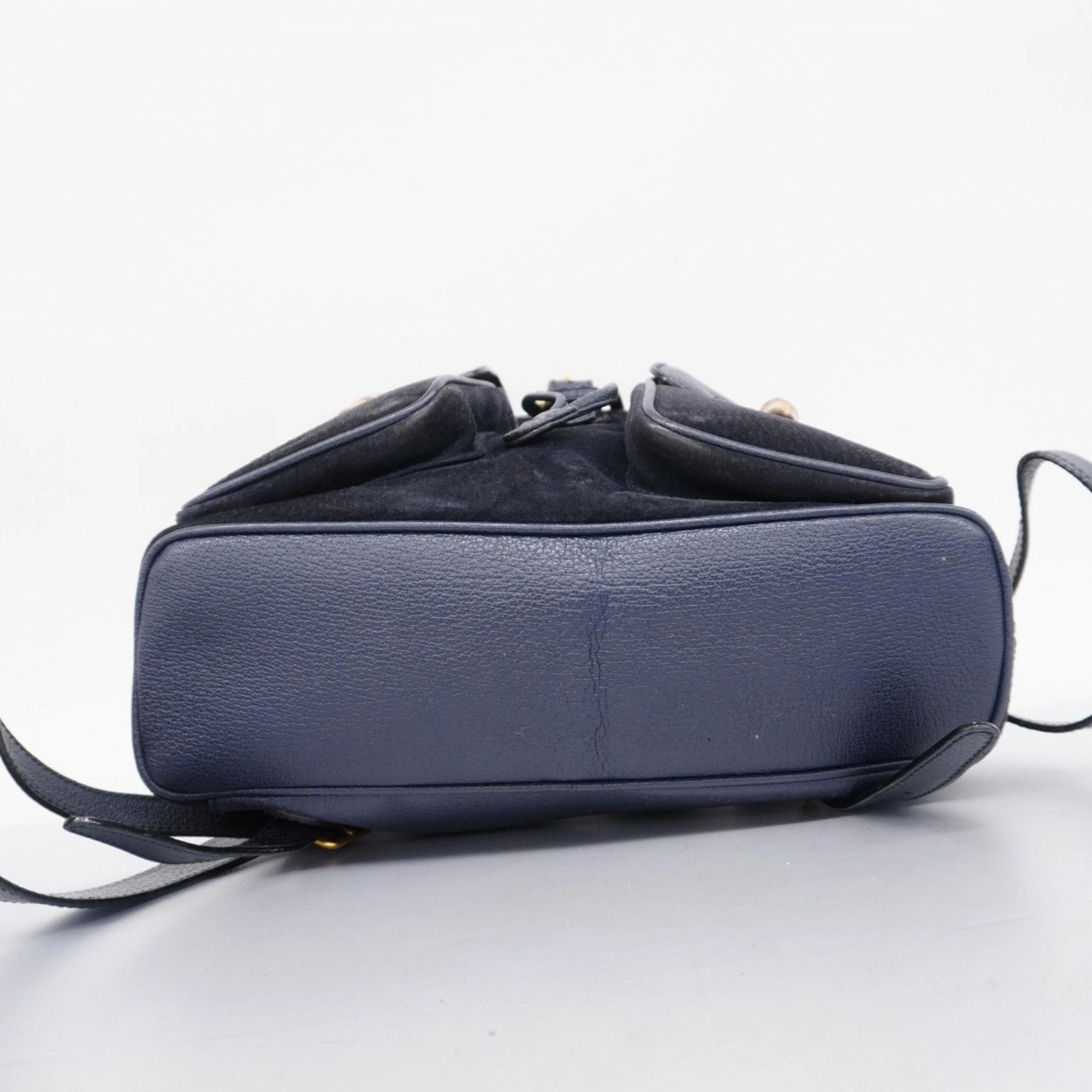 Gucci  Suede Backpack (Pre-Owned)