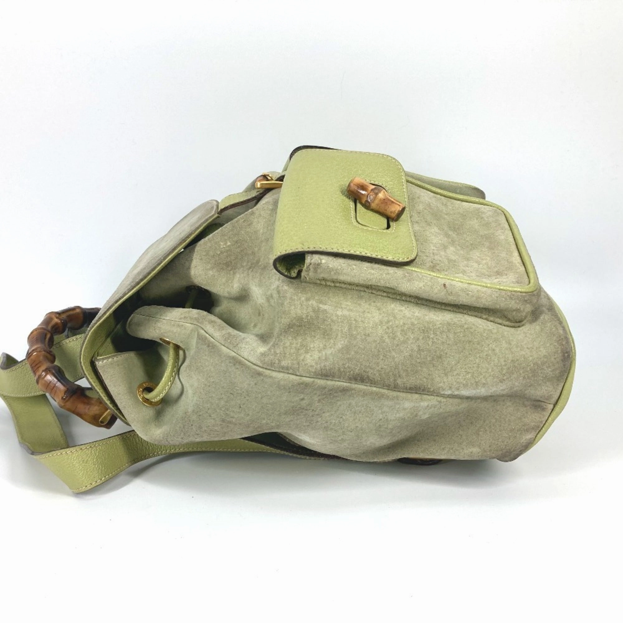 Gucci  Suede Backpack (Pre-Owned)