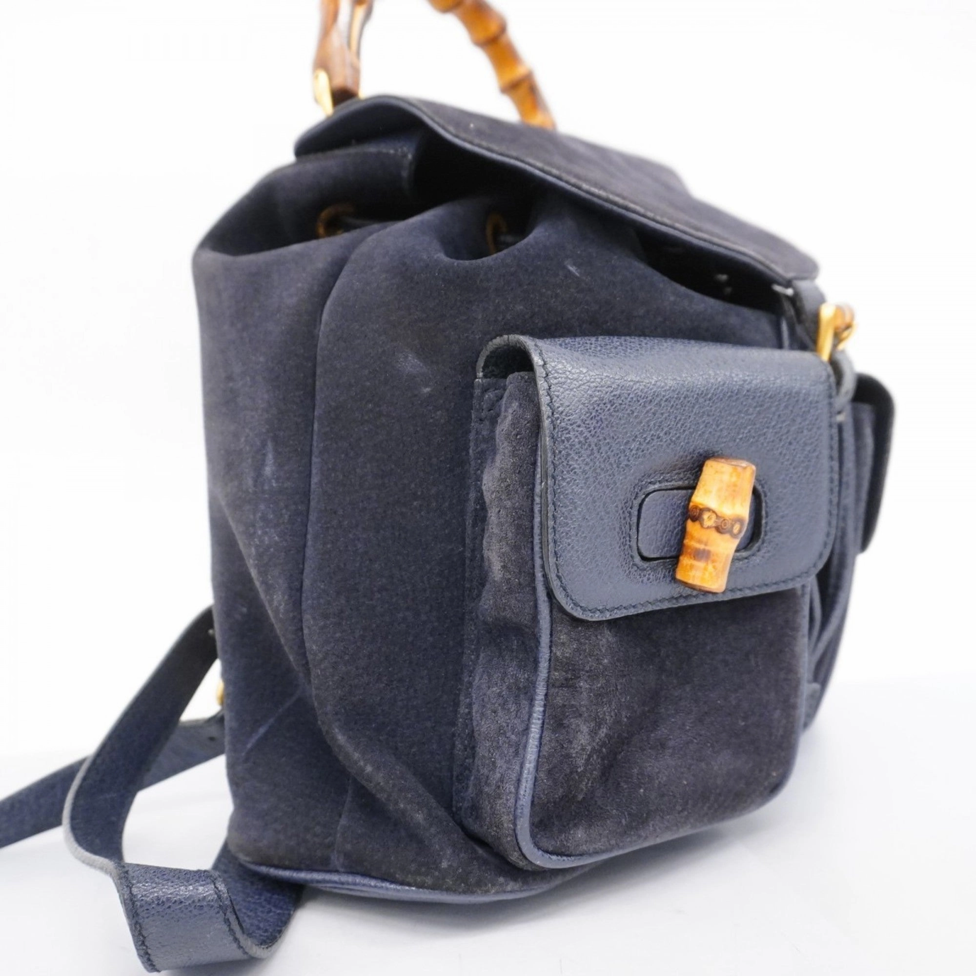 Gucci  Suede Backpack (Pre-Owned)
