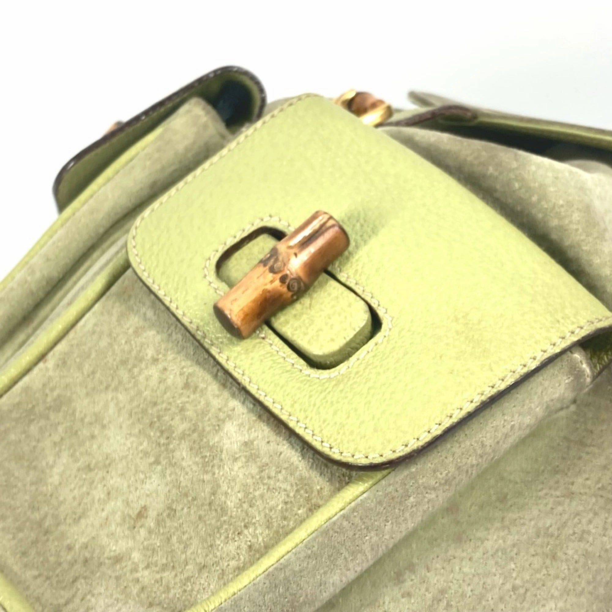 Gucci  Suede Backpack (Pre-Owned)