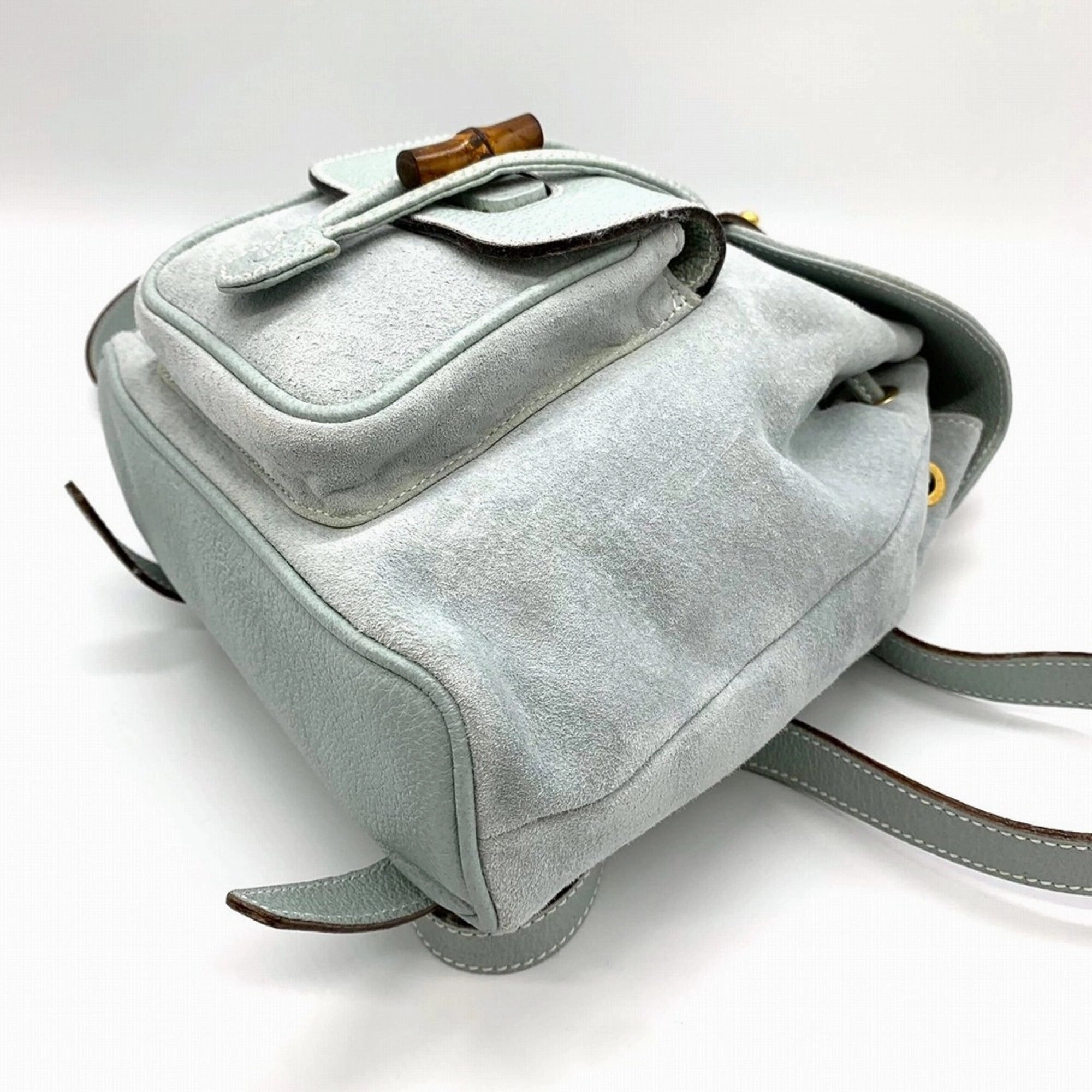 Gucci  Suede Leather Backpack (Pre-Owned)