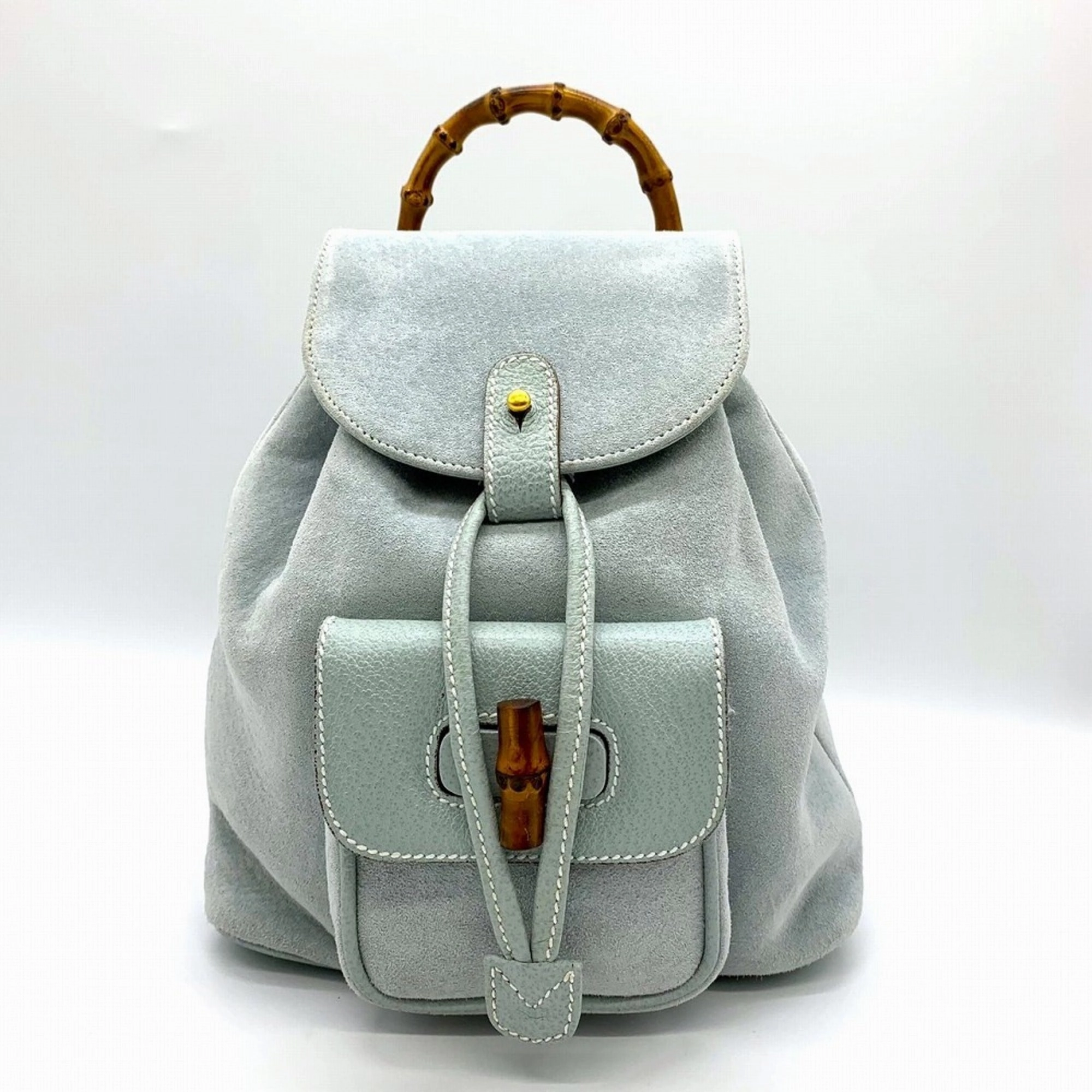 Gucci  Suede Leather Backpack (Pre-Owned)