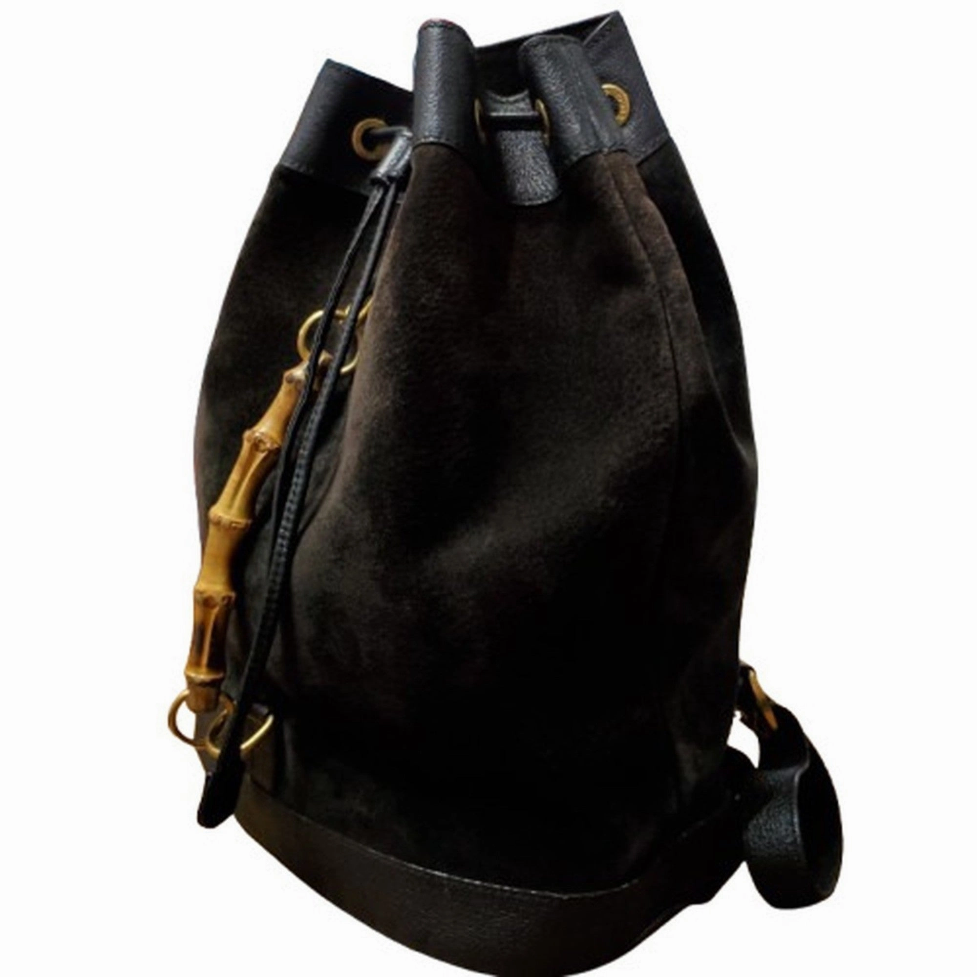 Gucci  Suede Leather Backpack (Pre-Owned)