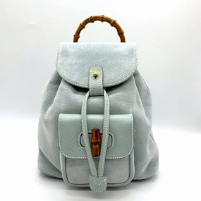 Gucci  Suede Leather Backpack (Pre-Owned)