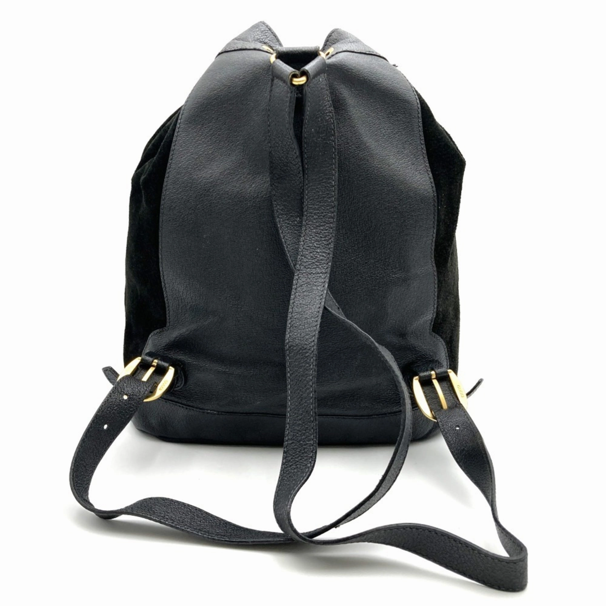Gucci  Suede Leather Backpack (Pre-Owned)