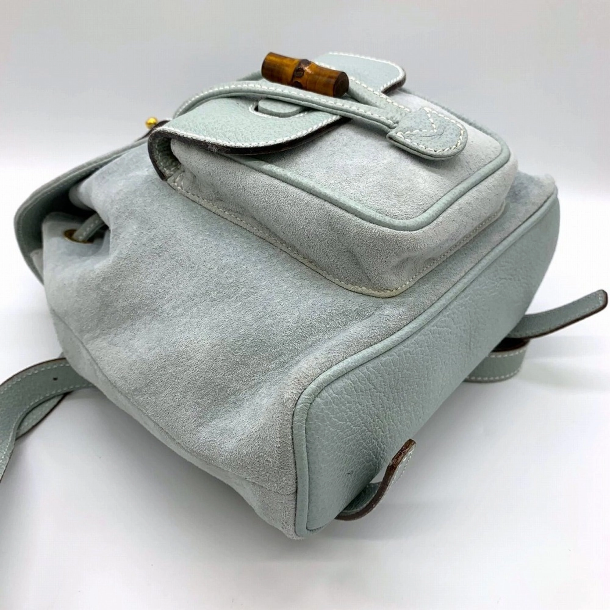Gucci  Suede Leather Backpack (Pre-Owned)