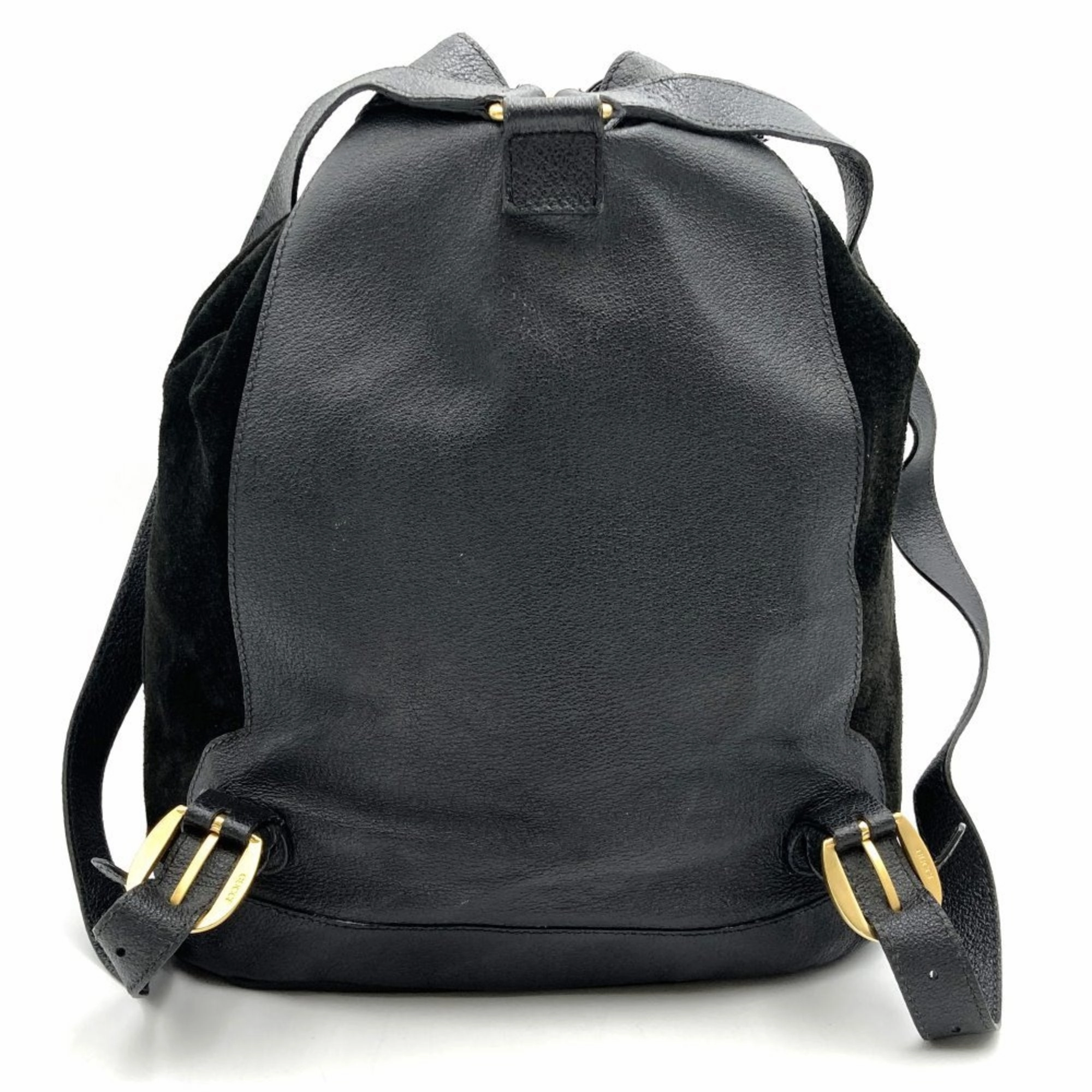 Gucci  Suede Leather Backpack (Pre-Owned)