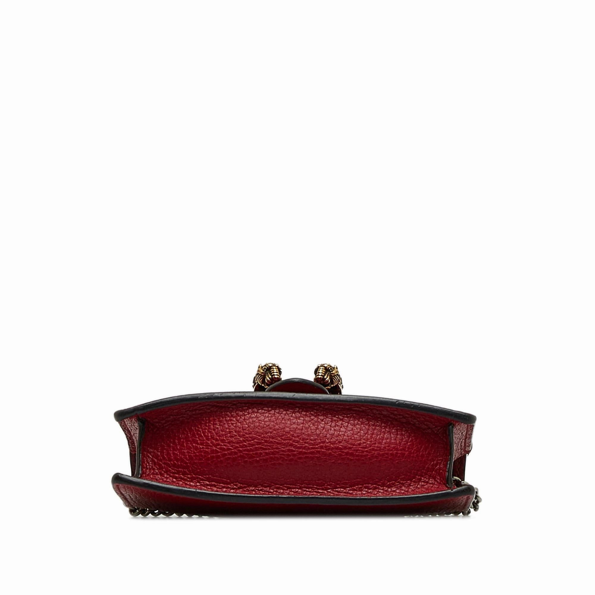 Gucci Super Mini Dionysus Leather Crossbody Bag (SHG-xS40Qy)