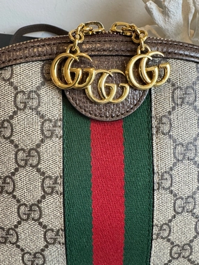 GUCCI Supreme Ophidia Round Top Crossbody Bag