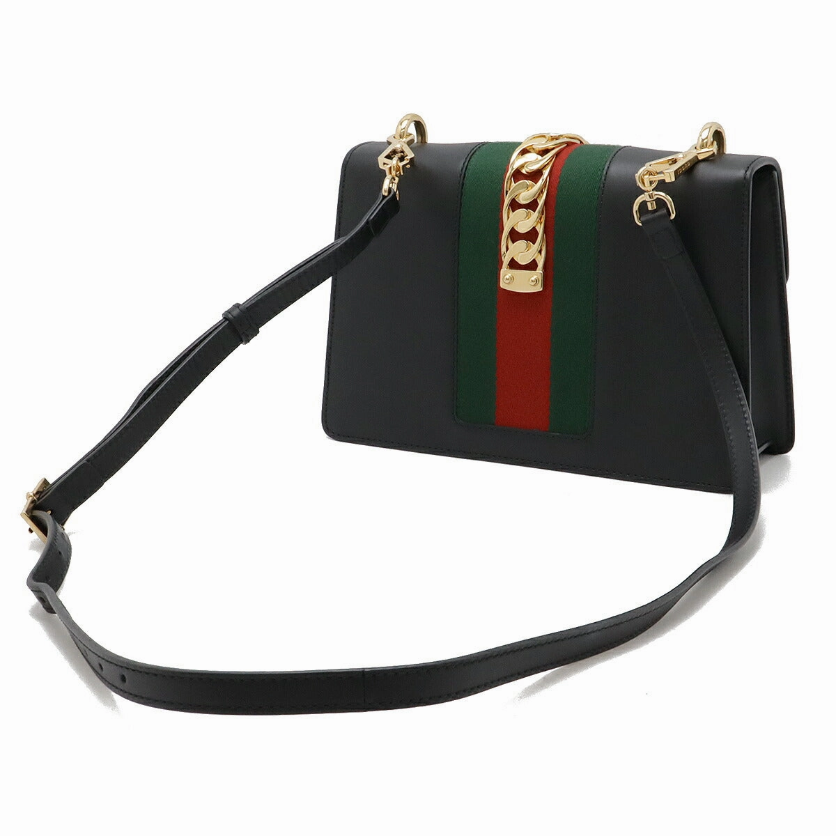 Gucci Sylvie Leather Ribbon Shoulder Bag