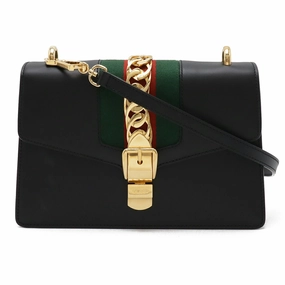 Gucci Sylvie Leather Ribbon Shoulder Bag