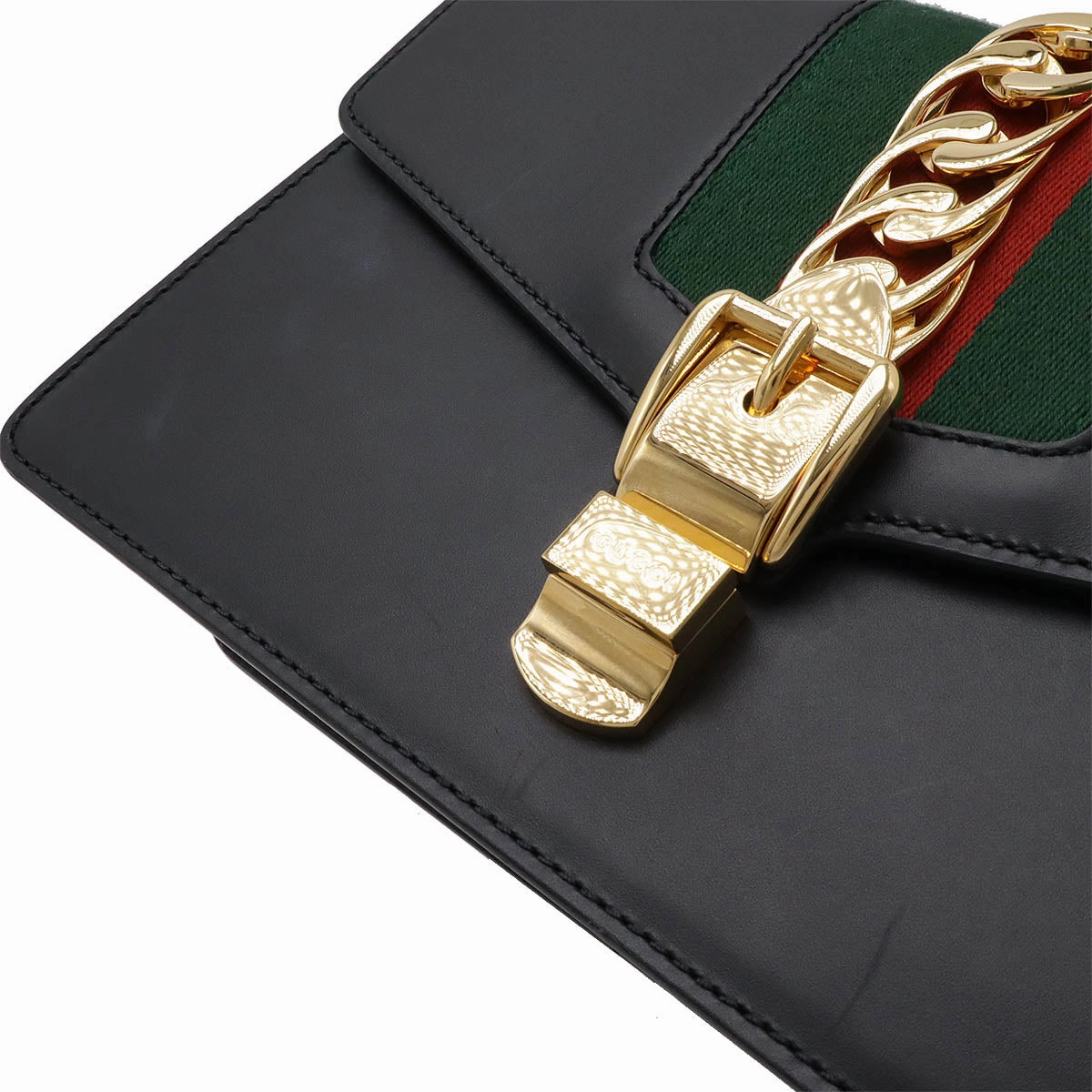 Gucci Sylvie Leather Ribbon Shoulder Bag