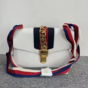 Gucci Sylvie White Shoulder Bag